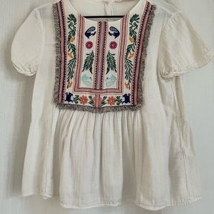 Zara Embroidered Top (S)